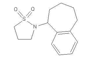 Image of 2-(6,7,8,9-tetrahydro-5H-benzocyclohepten-9-yl)-1,2-thiazolidine 1,1-dioxide