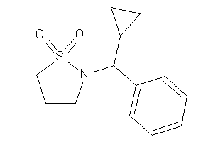 2-[cyclopropyl(phenyl)methyl]-1,2-thiazolidine 1,1-dioxide