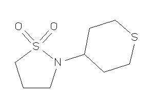 2-tetrahydrothiopyran-4-yl-1,2-thiazolidine 1,1-dioxide