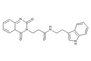 3-(2,4-diketo-4aH-quinazolin-3-yl)-N-[2-(1H-indol-3-yl)ethyl]propionamide
