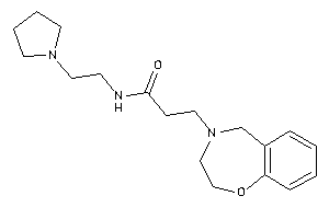 3-(3,5-dihydro-2H-1,4-benzoxazepin-4-yl)-N-(2-pyrrolidinoethyl)propionamide