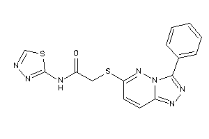 2-[(3-phenyl-[1,2,4]triazolo[3,4-f]pyridazin-6-yl)thio]-N-(1,3,4-thiadiazol-2-yl)acetamide