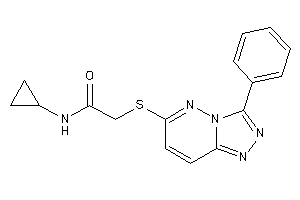 N-cyclopropyl-2-[(3-phenyl-[1,2,4]triazolo[3,4-f]pyridazin-6-yl)thio]acetamide