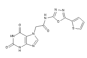 2-(2,6-diketo-3H-purin-7-yl)-N-[5-(2-thienyl)-1,3,4-oxadiazol-2-yl]acetamide