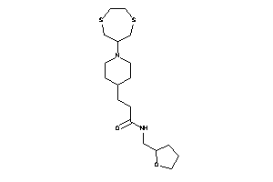 3-[1-(1,4-dithiepan-6-yl)-4-piperidyl]-N-(tetrahydrofurfuryl)propionamide