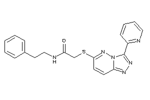 N-phenethyl-2-[[3-(2-pyridyl)-[1,2,4]triazolo[3,4-f]pyridazin-6-yl]thio]acetamide