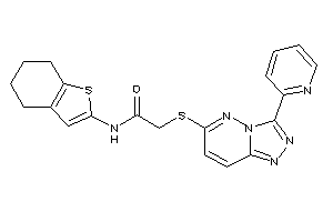 2-[[3-(2-pyridyl)-[1,2,4]triazolo[3,4-f]pyridazin-6-yl]thio]-N-(4,5,6,7-tetrahydrobenzothiophen-2-yl)acetamide