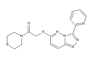 1-morpholino-2-[[3-(2-pyridyl)-[1,2,4]triazolo[3,4-f]pyridazin-6-yl]thio]ethanone