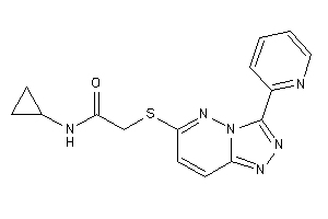 N-cyclopropyl-2-[[3-(2-pyridyl)-[1,2,4]triazolo[3,4-f]pyridazin-6-yl]thio]acetamide