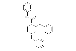 2,4-dibenzyl-N-phenyl-piperazine-1-carboxamide