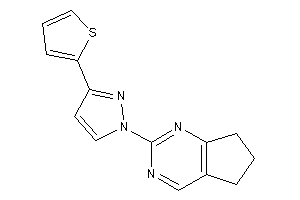 2-[3-(2-thienyl)pyrazol-1-yl]-6,7-dihydro-5H-cyclopenta[d]pyrimidine