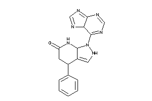 Image of 4-phenyl-1-(5H-purin-6-yl)-4,5,7,7a-tetrahydro-2H-pyrazolo[3,4-b]pyridin-6-one