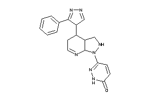3-[4-(3-phenyl-4H-pyrazol-4-yl)-2,3,3a,4,5,7a-hexahydropyrazolo[3,4-b]pyridin-1-yl]-1H-pyridazin-6-one