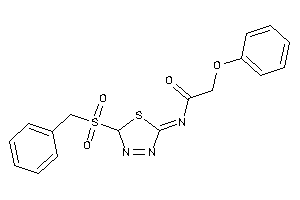 Image of N-(2-benzylsulfonyl-2H-1,3,4-thiadiazol-5-ylidene)-2-phenoxy-acetamide