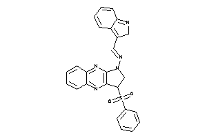 Image of (3-besyl-2,3-dihydropyrrolo[2,3-b]quinoxalin-1-yl)-(2H-indol-3-ylmethylene)amine