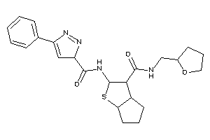 Image of 5-phenyl-N-[3-(tetrahydrofurfurylcarbamoyl)-3,3a,4,5,6,6a-hexahydro-2H-cyclopenta[b]thiophen-2-yl]-3H-pyrazole-3-carboxamide