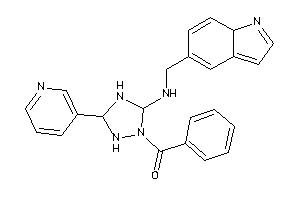 [5-(7aH-indol-5-ylmethylamino)-3-(3-pyridyl)-1,2,4-triazolidin-1-yl]-phenyl-methanone