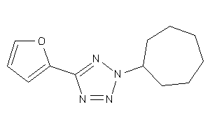 2-cycloheptyl-5-(2-furyl)tetrazole