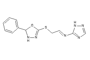 Image of 2-[(2-phenyl-2,3-dihydro-1,3,4-oxadiazol-5-yl)thio]ethylidene-(1H-1,2,4-triazol-5-yl)amine