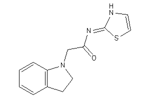 2-indolin-1-yl-N-(4-thiazolin-2-ylidene)acetamide