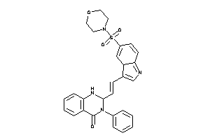 2-[2-(5-morpholinosulfonyl-3aH-indol-3-yl)vinyl]-3-phenyl-1,2-dihydroquinazolin-4-one