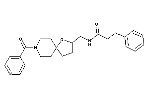 Image of N-[(8-isonicotinoyl-4-oxa-8-azaspiro[4.5]decan-3-yl)methyl]-3-phenyl-propionamide