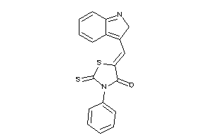 5-(2H-indol-3-ylmethylene)-3-phenyl-2-thioxo-thiazolidin-4-one