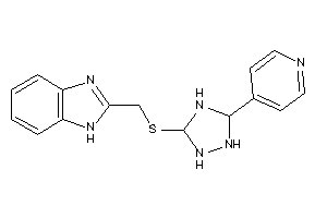 2-[[[5-(4-pyridyl)-1,2,4-triazolidin-3-yl]thio]methyl]-1H-benzimidazole