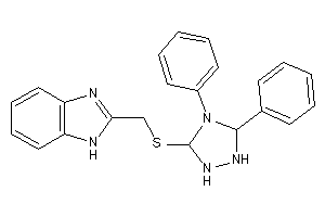2-[[(4,5-diphenyl-1,2,4-triazolidin-3-yl)thio]methyl]-1H-benzimidazole