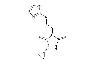 5-cyclopropyl-3-[2-(1,3,4-thiadiazol-2-ylimino)ethyl]hydantoin