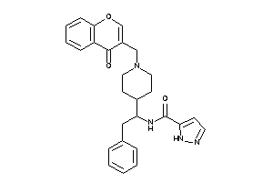 N-[1-[1-[(4-ketochromen-3-yl)methyl]-4-piperidyl]-2-phenyl-ethyl]-1H-pyrazole-5-carboxamide