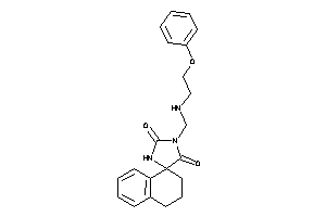 3-[(2-phenoxyethylamino)methyl]spiro[imidazolidine-5,1'-tetralin]-2,4-quinone