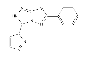6-phenyl-3-(3H-pyrazol-3-yl)-2,3-dihydro-[1,2,4]triazolo[3,4-b][1,3,4]thiadiazole