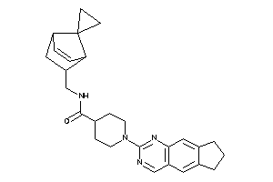 1-(7,8-dihydro-6H-cyclopenta[g]quinazolin-2-yl)-N-(spiro[bicyclo[2.2.1]hept-2-ene-7,1'-cyclopropane]-5-ylmethyl)isonipecotamide