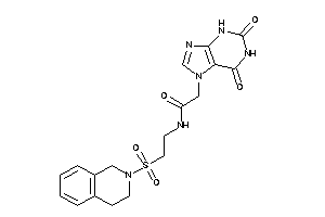 N-[2-(3,4-dihydro-1H-isoquinolin-2-ylsulfonyl)ethyl]-2-(2,6-diketo-3H-purin-7-yl)acetamide