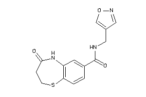 N-(isoxazol-4-ylmethyl)-4-keto-3,5-dihydro-2H-1,5-benzothiazepine-7-carboxamide