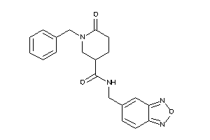 N-(benzofurazan-5-ylmethyl)-1-benzyl-6-keto-nipecotamide