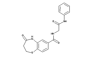 N-(2-anilino-2-keto-ethyl)-4-keto-3,5-dihydro-2H-1,5-benzothiazepine-7-carboxamide