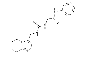 N-phenyl-2-(5,6,7,8-tetrahydro-[1,2,4]triazolo[4,3-a]pyridin-3-ylmethylcarbamoylamino)acetamide