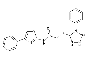 2-[(1-phenyltetrazolidin-5-yl)thio]-N-(4-phenylthiazol-2-yl)acetamide