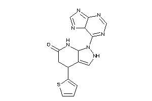 Image of 1-(5H-purin-6-yl)-4-(2-thienyl)-4,5,7,7a-tetrahydro-2H-pyrazolo[3,4-b]pyridin-6-one