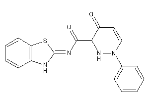 N-(3H-1,3-benzothiazol-2-ylidene)-5-keto-2-phenyl-1,6-dihydropyridazine-6-carboxamide