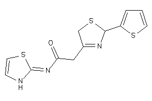 N-(4-thiazolin-2-ylidene)-2-[2-(2-thienyl)-3-thiazolin-4-yl]acetamide