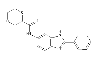 N-(2-phenyl-3H-benzimidazol-5-yl)-1,4-dioxane-2-carboxamide