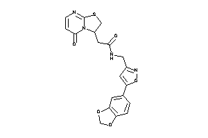 N-[[5-(1,3-benzodioxol-5-yl)isoxazol-3-yl]methyl]-2-(5-keto-2,3-dihydrothiazolo[3,2-a]pyrimidin-3-yl)acetamide