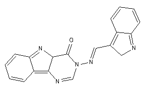 Image of 3-(2H-indol-3-ylmethyleneamino)-4aH-pyrimido[5,4-b]indol-4-one