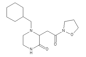 Image of 4-(cyclohexylmethyl)-3-(2-isoxazolidin-2-yl-2-keto-ethyl)piperazin-2-one