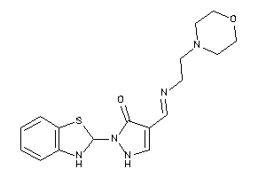 Image of 2-(2,3-dihydro-1,3-benzothiazol-2-yl)-4-(2-morpholinoethyliminomethyl)-3-pyrazolin-3-one