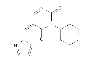 Image of 3-cyclohexyl-5-(2H-pyrrol-2-ylmethylene)pyrimidine-2,4-quinone