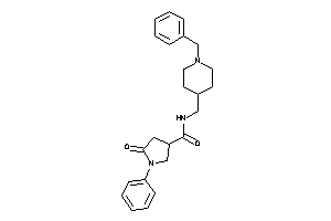 Image of N-[(1-benzyl-4-piperidyl)methyl]-5-keto-1-phenyl-pyrrolidine-3-carboxamide